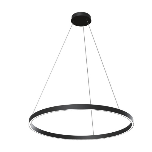 Picture of Grande Sospensione Anello Led 80 cm Rim Nero Maytoni