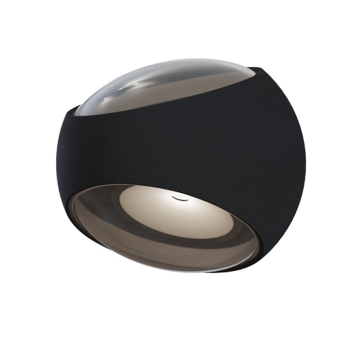 Immagine di Applique Ingresso Sfera Nera Doppio Led Stream IP54 Maytoni