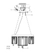 Immagine di Lampadario Sospensione Sala da Pranzo Cristalli Colline Maytoni
