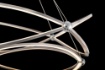 Immagine di Grande Lampadario Led 103w 3000k Design Futuristico Weave Maytoni