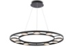 Immagine di Grande Lampadario Fad Disco Nero 80 cm 9 Luci Led 63w 3000k Maytoni