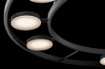 Immagine di Grande Lampadario Fad Disco Nero 80 cm 9 Luci Led 63w 3000k Maytoni