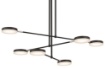 Picture of Lampadario Moderno Fad 6 Dischi Led Orientabili Nero Maytoni