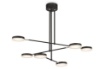 Picture of Lampadario Moderno Fad 6 Dischi Led Orientabili Nero Maytoni