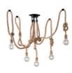 Picture of Lampadario In Corda Cinque Luci Con Decentramento Rope PL5 Fan Europe