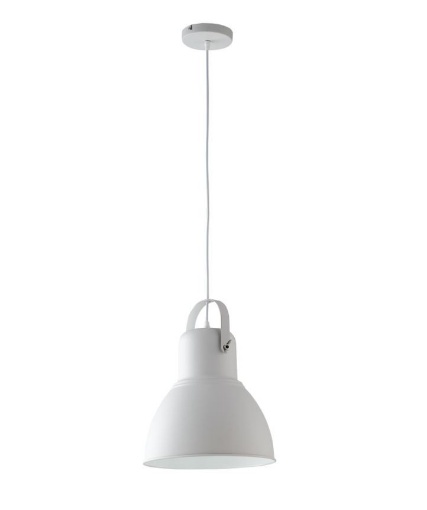 Immagine di Lampadario Cupola Bianca Per Tavolo Cucina Stile Industrial Legend S32 Fan Europe