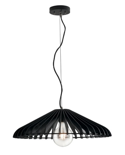 Immagine di Lampadario Per Cucina Design Legno Scuro Calder S30 Fan Europe