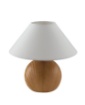 Picture of Lampada Abatjour Ceramica Effetto Legno Pino Fan Europe