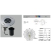 Picture of Incasso Immersione Faretto Led RGB 9W IP68 Dimmerabile Trevis R11 Ø11,6 cm Intec Light