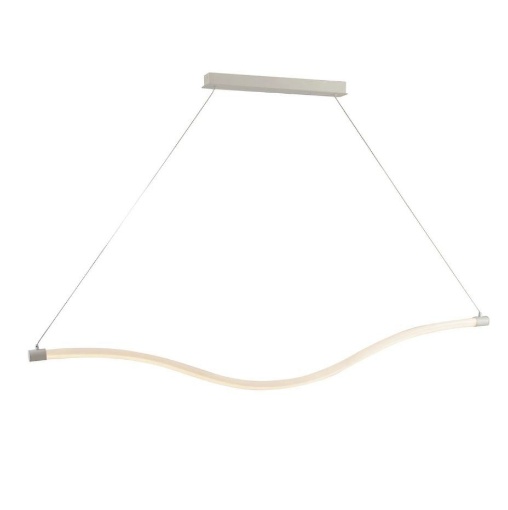 Immagine di Lampadario Moderno Led Ondulato Bianco 30w 4000k