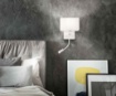 Immagine di Applique Camera Da Letto Con Spot Led Orientabile Shadow Bianco Ondaluce