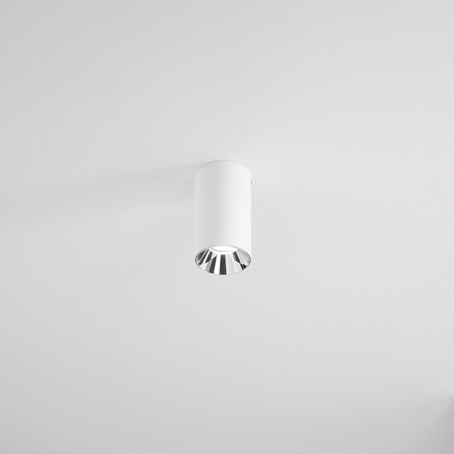 Immagine di Faretto Da Soffitto Spot Cilindro Bianco Interno Cromo Led GU10 Isyluce 752