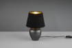 Immagine di Lumetto Abby Base Ceramica con Paralume Nero Oro 1xE14 Trio Lighting