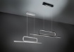 Immagine di Lampadario Moderno per Ufficio Aick Alluminio Led Switch Dimmer Trio Lighting