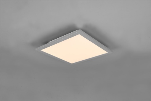 Immagine di Plafoniera Quadrata Moderna Led 3000k Alpha 29x29 cm Titanio Trio Lighting