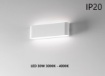 Immagine di Applique Doppia Luce LED 30w Wallet IP20 Bianco Per Interni Isyluce 510