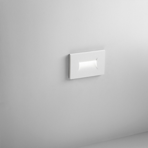 Immagine di Segnapasso Bianco LED 3W Per Esterni IP65 Monnalisa Isyluce Incasso 503