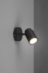 Immagine di Faretto Spot GU10 Orientabile Cono Metallo Nero Angelo Trio Lighting