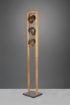 Picture of Piantana Fusto Legno Vintage 3 Paralumi Orientabili Metallo Nichel Bell Trio Lighting