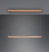 Picture of Lampadario Bacchetta Legno Vintage Doppio Led Sopra e Sotto Bellari Trio Lighting