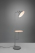 Picture of Piantana Industrial Asta Telescopica Mensola Portaoggetti Legno Butler Trio Lighting