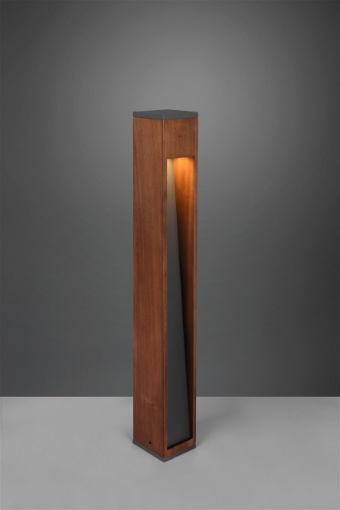 Immagine di Palo Alto da Esterno Canning GU10 Legno Naturale IP54 Trio Lighting