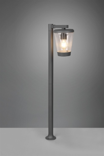 Immagine di Palo da Esterno Cavado Lanterna Vintage Alluminio Antracite IP44 Trio Lighting