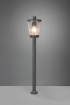 Immagine di Palo da Esterno Cavado Lanterna Vintage Alluminio Antracite IP44 Trio Lighting