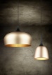 Immagine di Sospensione Cono Penisola Cucina 1 Luce Chiron Ottone Trio Lighting