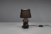 Immagine di Lumetto Scimmietta "Non Parlo" Nera Chita Ceramica con Paralume Trio Lighting