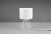 Immagine di Lumetto Bianco Chuck Base Gabbia Geometrica con Paralume Trio Lighting