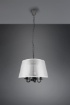 Immagine di Lampadario Salone Paralume Organza 5 Luci Bianco Cima Trio Lighting