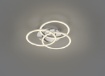 Immagine di Plafoniera 3 Anelli Orientabili Led Dimmer Circle Nichel Trio Lighting