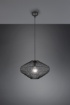 Immagine di Lampadario Sospensione Gabbia Metallo Nero Cobain Trio Lighting