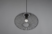 Immagine di Lampadario Sospensione Gabbia Metallo Nero Cobain Trio Lighting