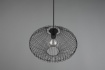 Immagine di Lampadario Sospensione Gabbia Metallo Nero Cobain Trio Lighting