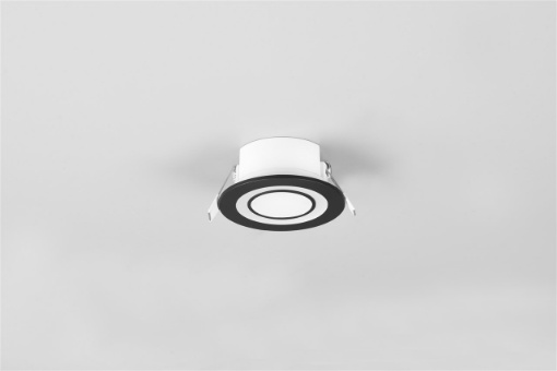 Immagine di Faretto da Incasso Core Nero Led 5w 3000k Ø8 cm Trio Lighting