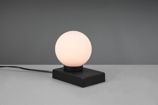 Immagine di Lumetto Davi II Nero Sfera Vetro con Sensore Touch Trio Lighting