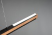 Picture of Lampadario Lineare Ufficio Doppia Emissione Led Deacon Legno Trio Lighting