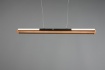 Immagine di Lampadario Lineare Ufficio Doppia Emissione Led Deacon Legno Trio Lighting