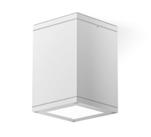 Immagine di Faretto Bianco Soffitto Esterno IP65 Design Squadrato E27 GES1011 Gea Led