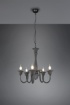 Immagine di Lampadario Contemporaneo 5 Luci Con Catena Elsa Antracite Trio Lighting