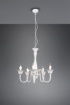 Immagine di Lampadario Bianco 5 Bracci Catena Regolabile Elsa Ø56 cm Trio Lighting