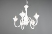 Immagine di Lampadario Bianco 5 Bracci Catena Regolabile Elsa Ø56 cm Trio Lighting