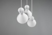 Immagine di Lampadario Bianco da Cucina Enzo 3 Paralumi Conici E27 Trio Lighting