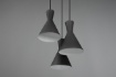 Immagine di Lampadario Piastra Rotonda 3xE27 Nero Enzo Trio Lighting