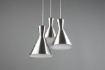 Immagine di Sospensione Nichel Rotonda Enzo 3 Coni E27 Trio Lighting