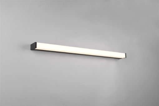 Immagine di Lampada Illuminazione Specchio Bagno IP44 Led 12w Fabio Nero L80 cm Trio Lighting