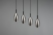 Immagine di Lampadario per Isola Cucina Farin 4 Coni Nichel Trio Lighting