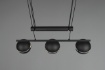 Immagine di Lampadario Nero Barra Bilanciere Fletcher 3 Sfere Trio Lighting